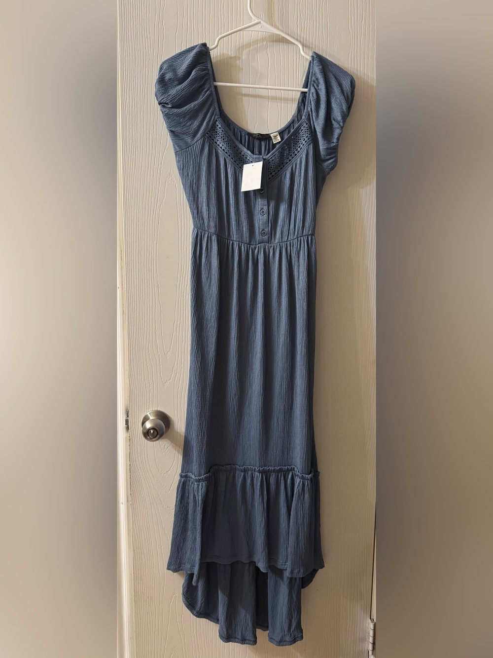 🛍️NWT RDI XS Slate Blue High-Low Maxi Dress